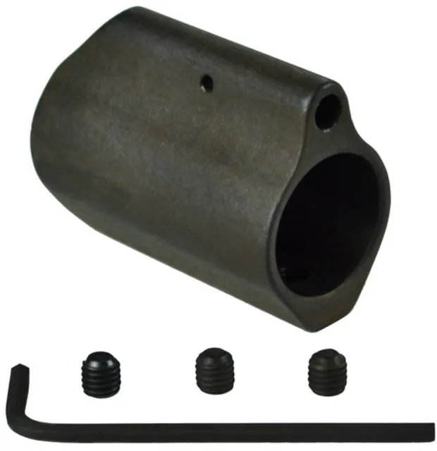 Kexuan Steel Long Style AR-15 Low Profile Gas Block .750 in Black