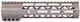 Guntec USA AR-15 9in Air-Lok Series M-LOK Compression Free Floating Handguard w/ Monolithic Top Rail Flat Dark Earth