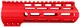 ABC RIFLE COMPANY Custom Ultra Slim AR-15 M-LOK Handguard 7in Cerakote Red