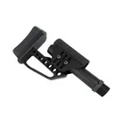 Tactical Buttstock Assembly Adjustable Black