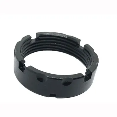 AR-15 Billet Castle Nut Black