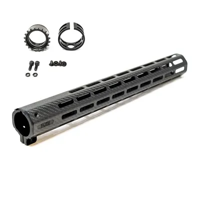 Free Float Streamline Carbon Fiber 17" M-LOK Handguard Black