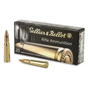 Sellier & Bellot 76239A 7.62x39mm 123 Grain Full Metal Jacket, 20 Rounds