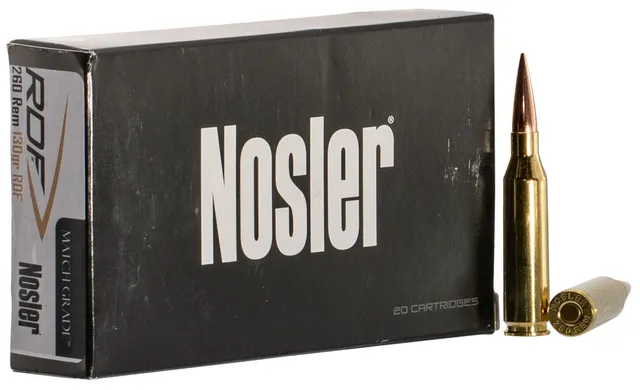 Nosler Match Grade 130 gr RDF .260 Rem Ammo, 20/box