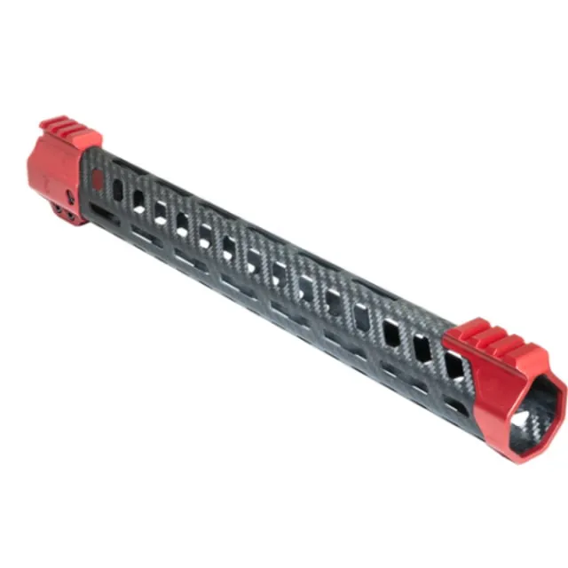 Timber Creek Enforcer 15in M-LOK Handguard Red Anodized CF E15 HG