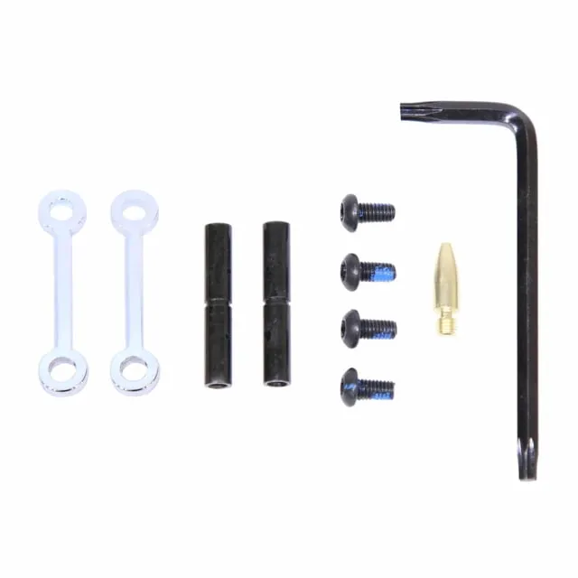 Guntec USA AR-15 Complete Anti-Rotation Trigger/Hammer Pin Set Chrome
