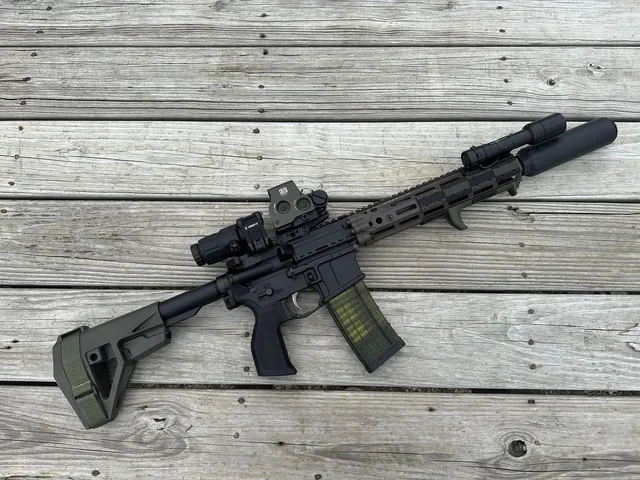 DD4 RIS III 11.5-inch on an LWRC IC Ambi Lower