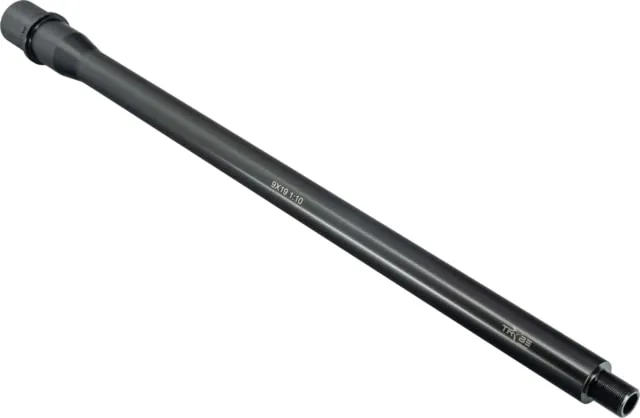 TRYBE Defense Rifle Barrel Threaded AR-15 9mm Luger 16.25 inch Medium Taper Twist 1/2x36 TPI Black Nitride Black