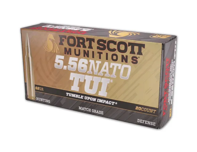 Fort Scott Munitions Tumble Upon Impact 5.56 62 gr Ammo SBS