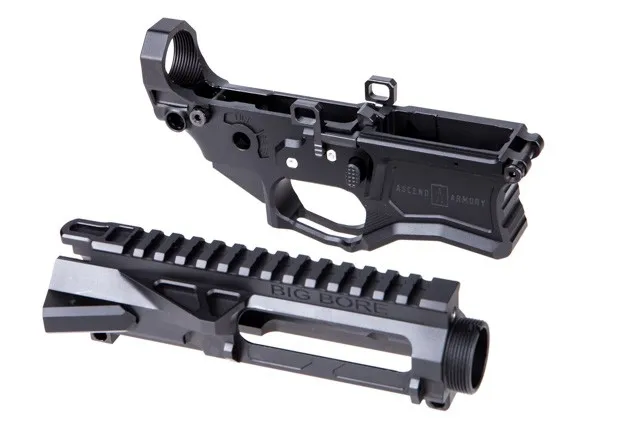 Ascend Armory AR-15 Matched Billet Receiver Set - 7075 Big Bore No Forward Assist