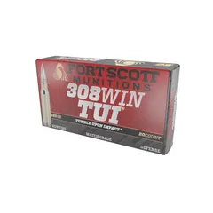 Fort Scott Munitions Tumble Upon Impact .308 Win 150 gr SCS 20rds Rifle Ammo