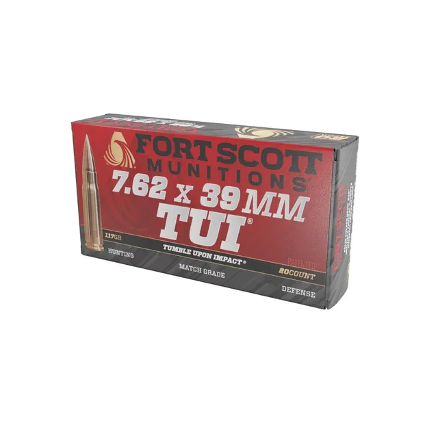 Fort Scott Munitions Tumble Upon Impact 7.62x39mm 117 gr Ammo SPS