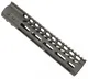 Guntec USA Ultra Lightweight Thin M-LOK Free Floating Handguard w/Monolithic Top Rail 10in Black