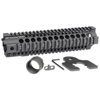 AR-15 Combat T-Series 1-Pc Free Float Handguard 10" Black