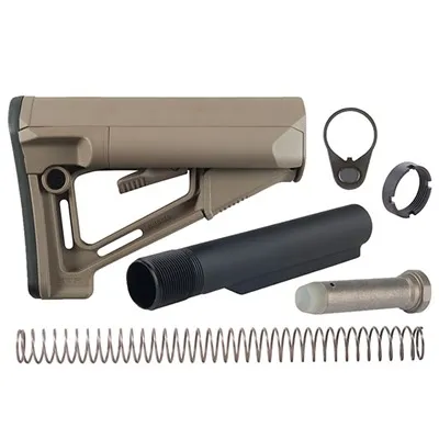 AR-15 STR Stock Assy Collapsible Mil-Spec FDE