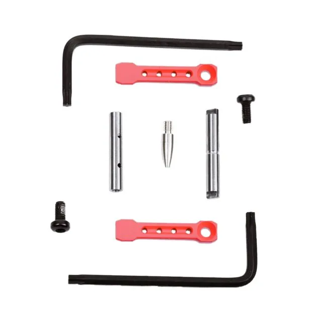 KNS Precision AR15/M16/AR10 Gen ST Non-Rotate Trigger/Hammer Pin .154 Diameter Red NRTHP GEN ST-RED