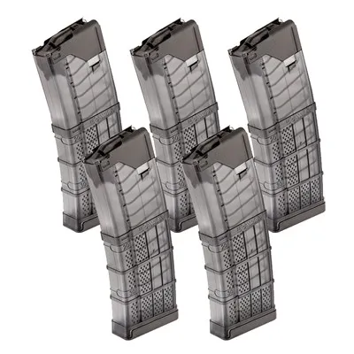 Translucent AR-15 L5awm Magazine 223/5.56 30rd Polymer Smoke Gray 5/Pack