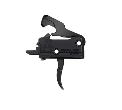 Rave PCC Drop-In Curved Trigger With Anti-Walk Pins Black