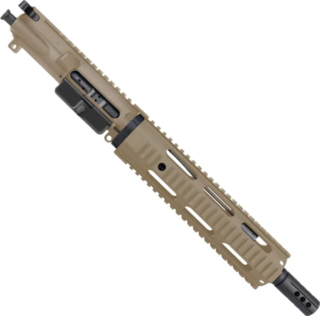 ABC RIFLE COMPANY AR-15 .223 Remington/5.56x45mm NATO Pistol 10in Quadrail Handguard Complete Upper Receiver w/BCG And Charging Handle Flat Dark Earth
