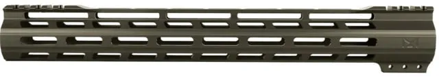 ABC RIFLE COMPANY Super Slim Free Float Hybrid Top Cut AR-15 M-LOK Handguard 15in Cerakote Olive Drab Green