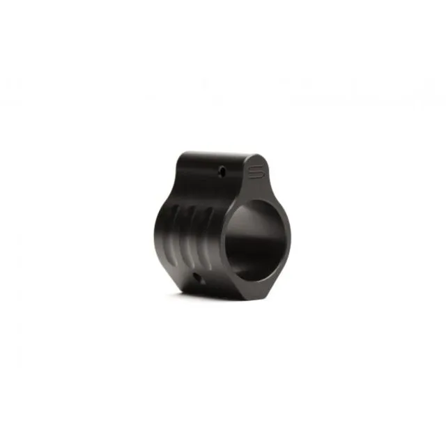 SLR .750 Non-Adjustable Micro Low Profile Gas Block w/.400 in. Set Screw Spacing Black