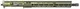 Aero Precision M4E1-T 5.56x45 15 inch MOD 4 Upper Receiver Government Mid Length 1 in 7 Twist A2 Bird Cage OD Green