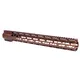 Guntec USA 16.5in AIR-LOK Series M-LOK Compression Free Floating Handguard With Monolithic Top Rail .308 Cal Anodized Bronze