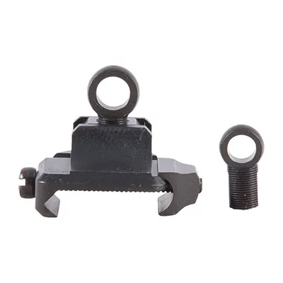 Rifle High Weaver Backup Base .350" Ghost Ring Black
