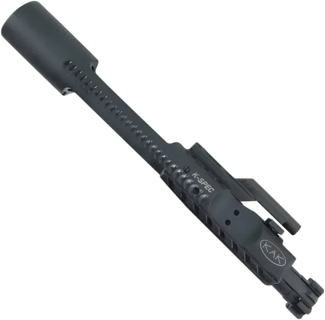 KAK Industry K-SPEC Enhanced AR-15 6.5mm Grendel Bolt Carrier Group Side Vent Sand Cuts Phosphate Black