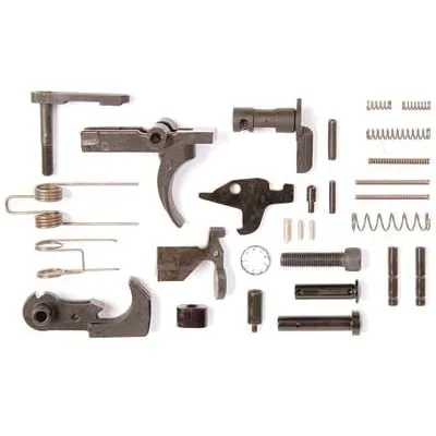 LBE Unlimited .223/5.56 AR-15 Lower Parts Kit Without Trigger Guard Or Pistol Grip, Black