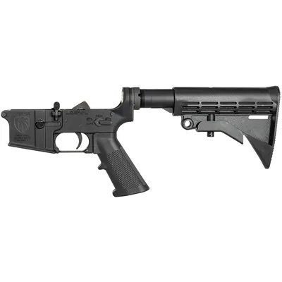 Oh-15 Multi-Caliber Complete Lower Receiver For AR-15 Black