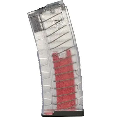 Transluscent Exd Trnsluscnt 15rd Pinned Mag W/30rd Body For AR-15 Clear