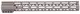 Guntec USA AR-15 15in Air-Lok Series M-LOK Compression Free Floating Handguard w/ Monolithic Top Rail Flat Dark Earth