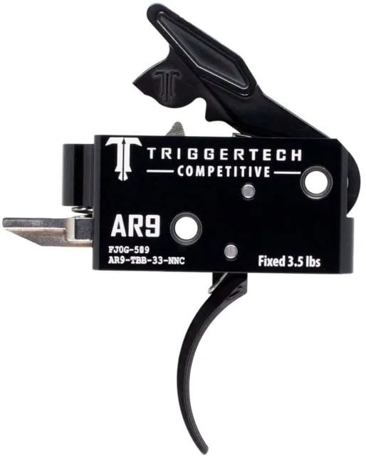 Triggertech AR-9 Competitive Trigger Curved 3.5 lbs. Black