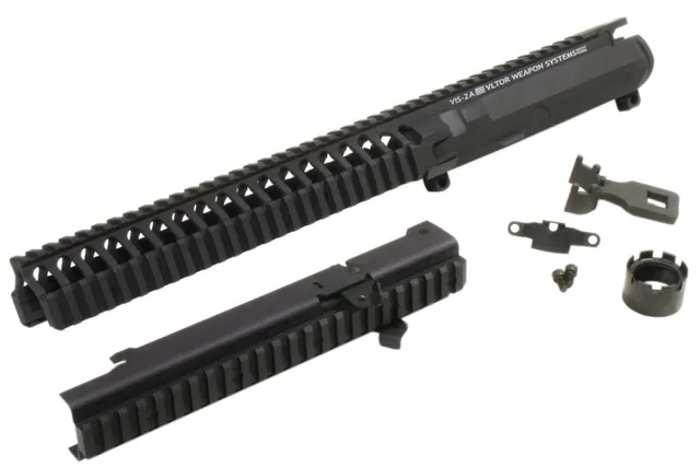 VLTOR VIS-2A: Extended Mid-length Polylithic Upper W/ Forward Assist Black - VIS-2AAK