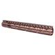 Guntec USA .308 Caliber Ultra Lightweight Thin M-LOK System Free Floating Handguard w/Monolithic Top Rail 15in Anodized Bronze