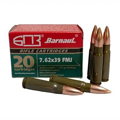 Lacquered 7.62x39mm 123gr Full Metal Jacket 20/Box