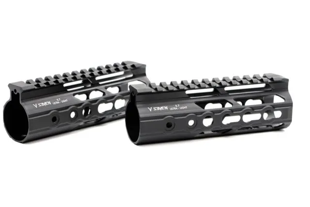 V Seven AR-15 Ultra-Light Lithium Aluminum Handguard 7in KeyMod ULIGHT 7KM