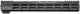 JE Machine Tech AR-15 Ultralightweight Minimalist Partial Top Rail 15 in No Anti Rotation Tabs Black