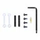 Guntec USA AR-15 Complete Anti-Rotation Trigger/Hammer Pin Set Chrome
