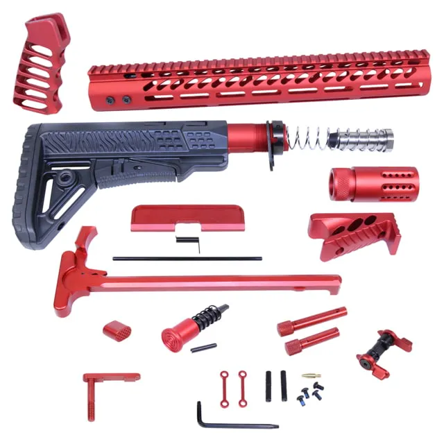 Guntec USA AR .308 Ultimate Rifle Kit Anodized Red