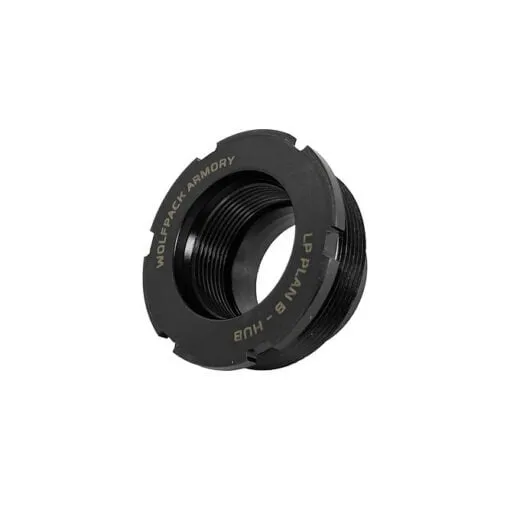 Wolfpack Armory Low-Profile Plan B HUB Adapter 1.375x24 - Black Nitride