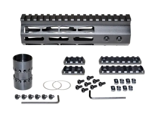 Presma AR-15 Super Light M-LOK Series Free Float Handguards 7in Black