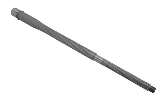 Shaw AR-10 6mm Creedmoor Threaded Barrel 20in Spiral Flute HBAR Profile 1-8 Twist 5/8-24 Thread Matte Stainless