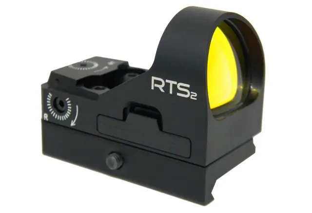 C-More RTS2 8MOA Red Dot Sight w/ Rail Mount, Black - RTS2RB-8
