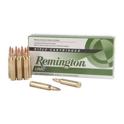 UMC FMJ 223 Remington 55gr Full Metal Jacket 20/Box