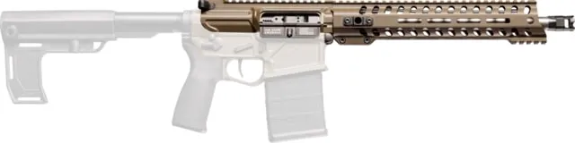 POF USA Rogue Upper Receiver Assembly Mid Length 11in Handguard 12.5in Barrel 5/8x24 M-LOK Micro B Muzzle Break Patriot Brown