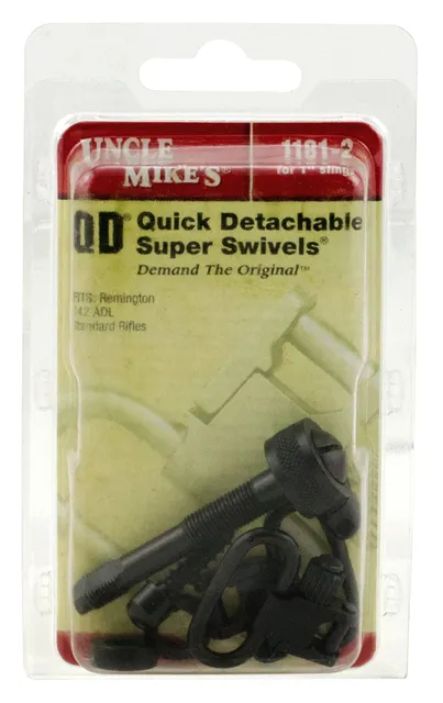 Uncle Mike's 1" Quick Detach Sling Swivel for Remington 742 ADL, Blue