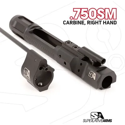 Block DI Builders Kit With Solid .750" Gas Black Carbine RH