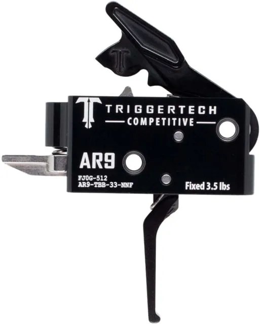 Triggertech AR-9 Competitive Trigger Flat 3.5 lbs. Black